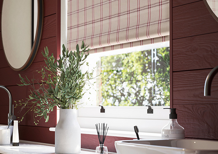 Applecross, Cranberry - Roman Blind - Image 5